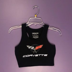 Corvette cropped tank